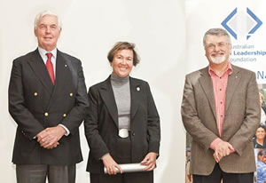 Jane with Michael Jeffery and Peter Shergold